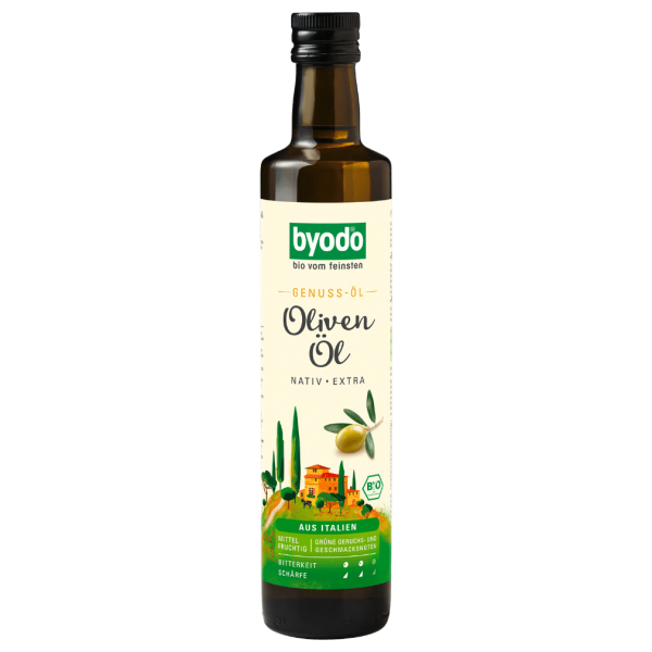 byodo Bio Olivenöl nativ extra, aus Italien, mittelfruchtig