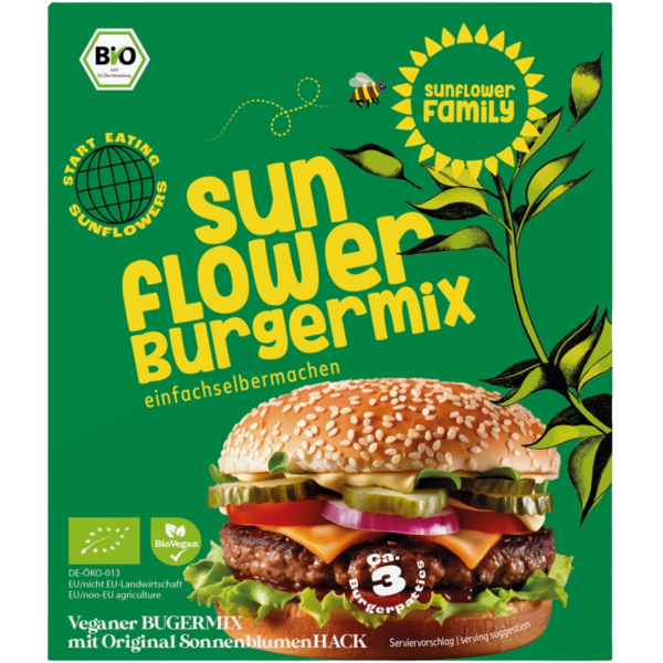 sunflower Family Bio Sonnenblumen Burger mix