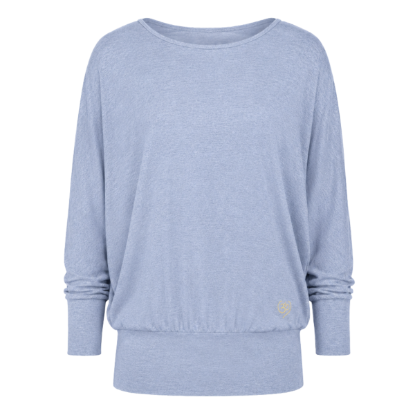 Spirit of Om Longsleeve Rivo - blau melange