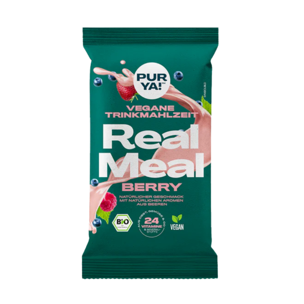 PURYA! Bio Real Meal Trinkmahlzeit Pulver, Berry