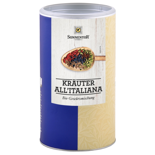 Sonnentor Bio Kräuter all'Italiana geschnitten 200 g, Gastrodose groß