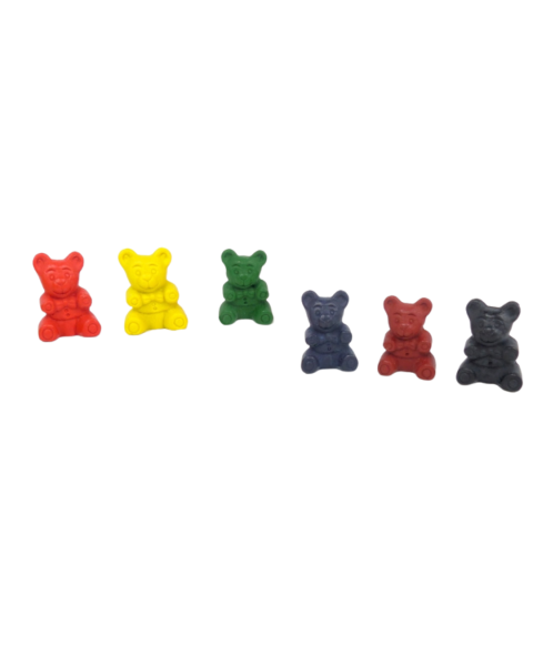 ökoNORM Wachsmalfigur "Koda" nawaro, 6er "Classic" (gelb, rot, blau, dunkelgrün, braun, schwarz)