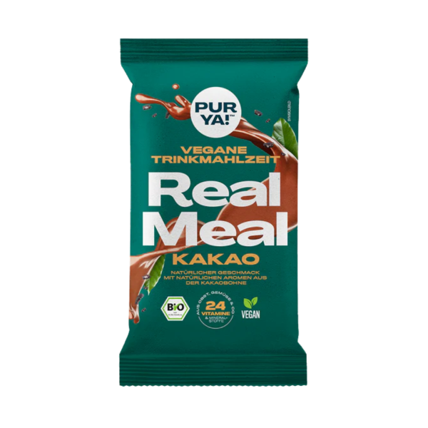 PURYA! Bio Real Meal Trinkmahlzeit Pulver, Kakao