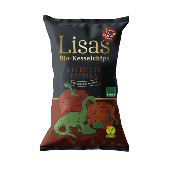 Lisa&#039;s Bio Kesselchips Gegrillte Paprika