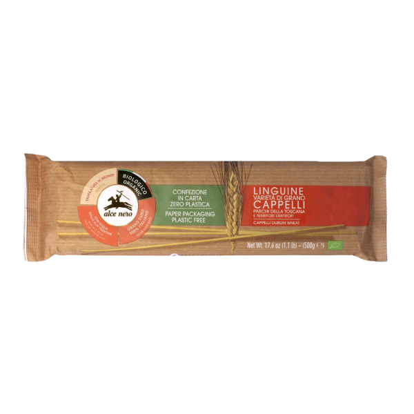 Alce Nero Bio Linguine aus Cappelli-Hartweizen - Parchi della Toscana, 500g