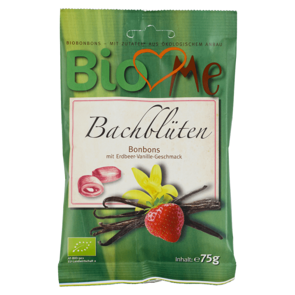 Bio loves Me Bio Bachblüten Bonbons Erdbeer-Vanille