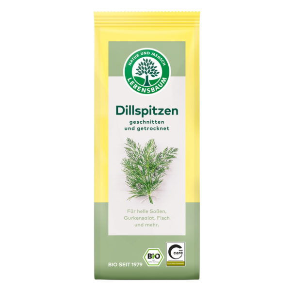 Lebensbaum Bio Dillspitzen, geschnitten und getrocknet