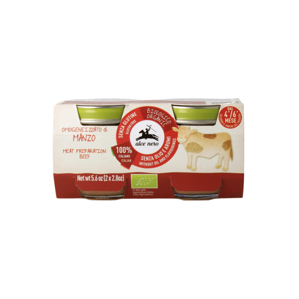 Alce Nero Bio Babygläschen mit Rindfleisch, 160g