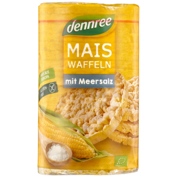 dennree Bio Maiswaffeln mit Meersalz