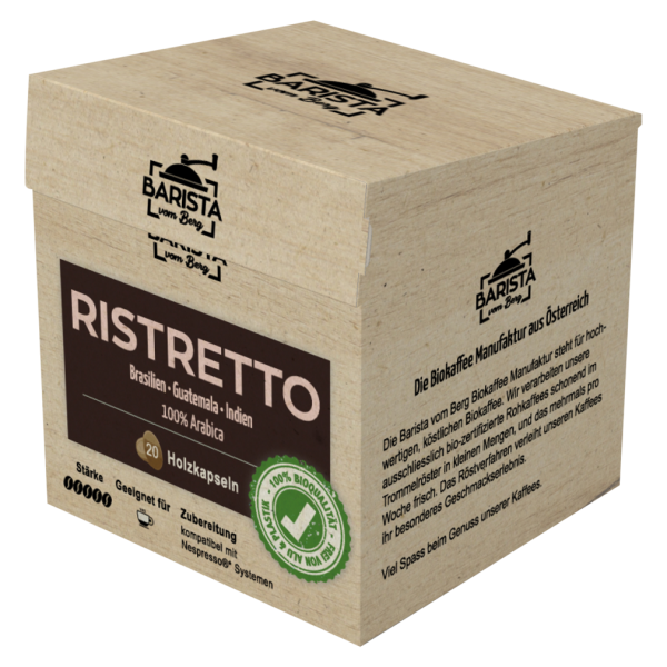 Barista vom Berg Bio Kaffeekapseln Ristretto