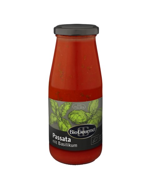 BioGourmet Bio Passata mit Basilikum, 700ml