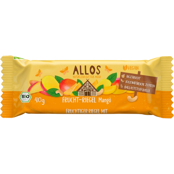 Allos Bio Frucht-Riegel Mango, 40g