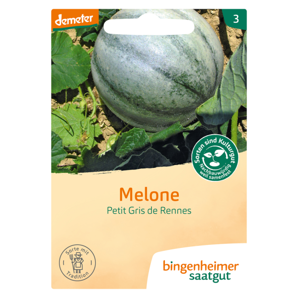 Bingenheimer Saatgut Bio Melone, Petit Gris de Renne