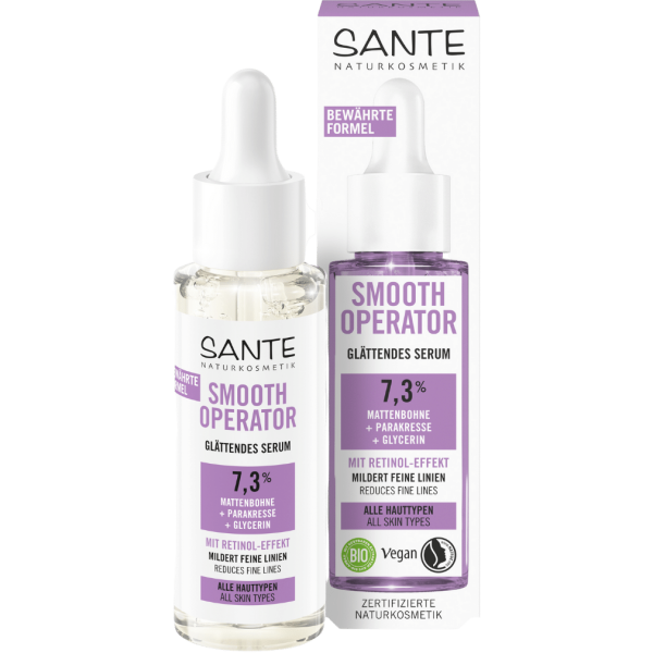 Sante Naturkosmetik Smooth Operator Glättendes Serum