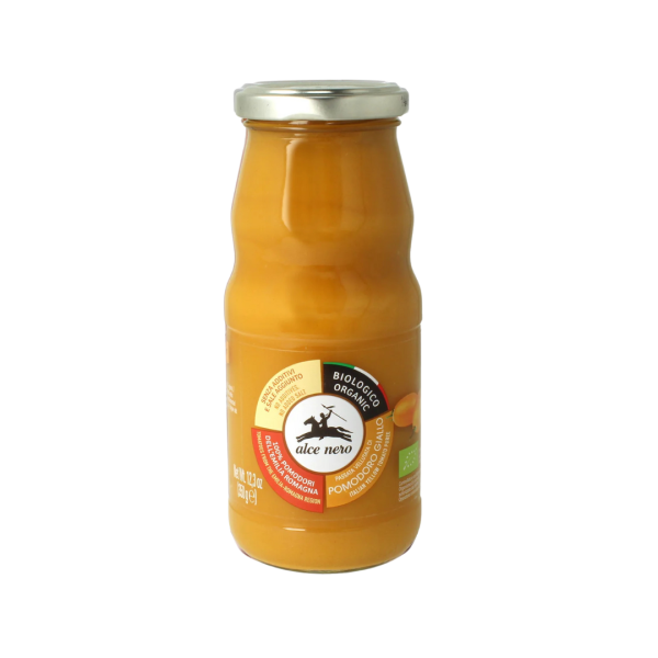 Alce Nero Bio Fein passierte gelbe Tomaten, 350g