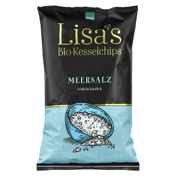 Lisa&#039;s Bio Kesselchips Meersalz