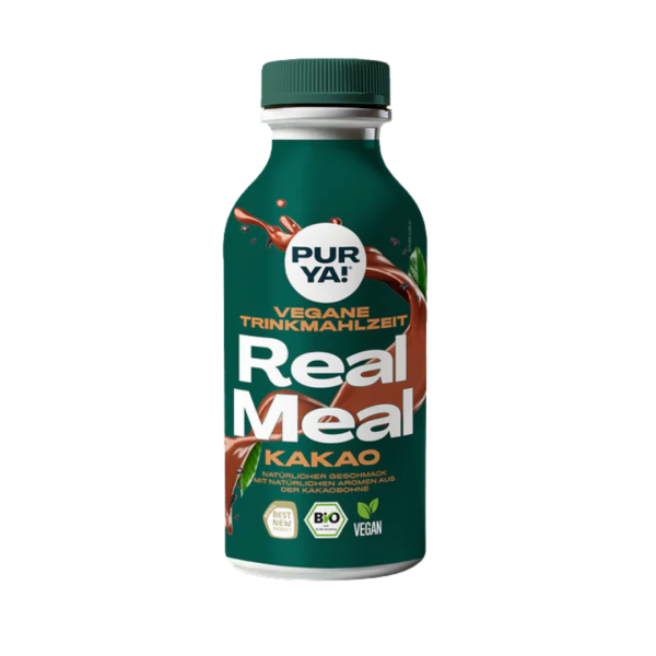 PURYA! Bio Real Meal Trinkmahlzeit Flasche, Kakao