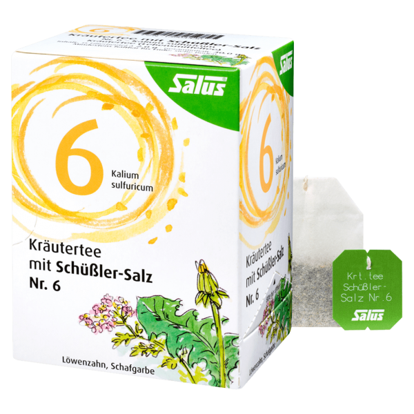 Salus Kräutertee mit Schüßler-Salz Nr. 6 MHD 30.09.2023