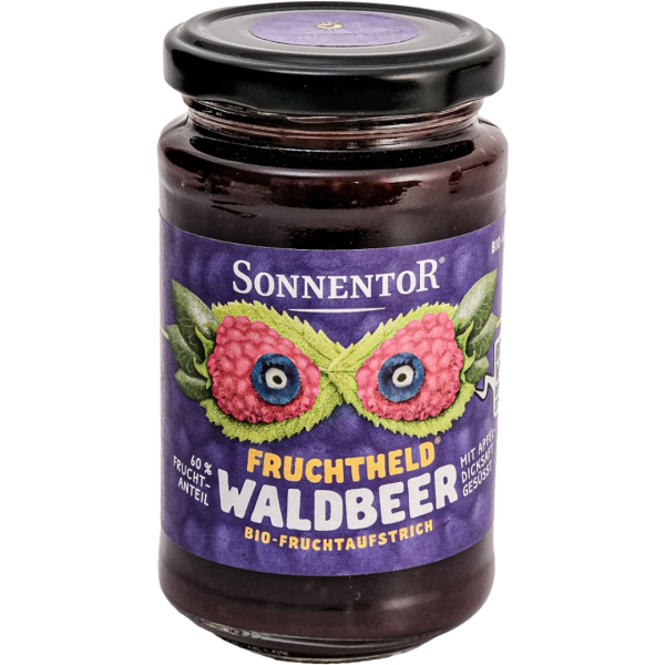 Sonnentor Bio Waldbeer Fruchtaufstrich Fruchtheld®, 250 g