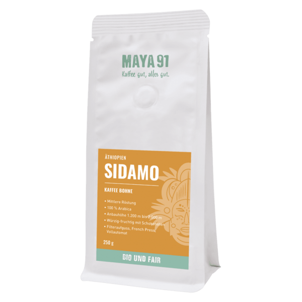 Maya Kaffee Bio Sidamo Kaffee Bohne