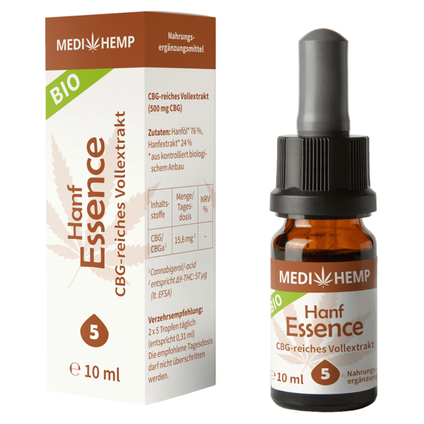 Medihemp Bio Hanf Essence 5% Tropfen