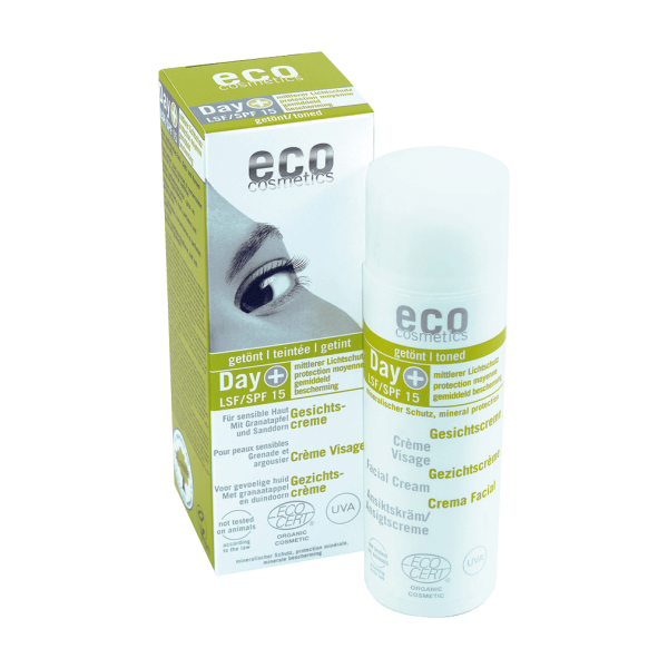 Eco Cosmetics Gesichtscreme LSF15 getönt