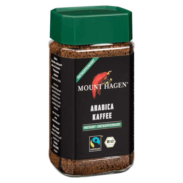 Mount Hagen Bio Löslicher Arabica Kaffee, entkoffeiniert