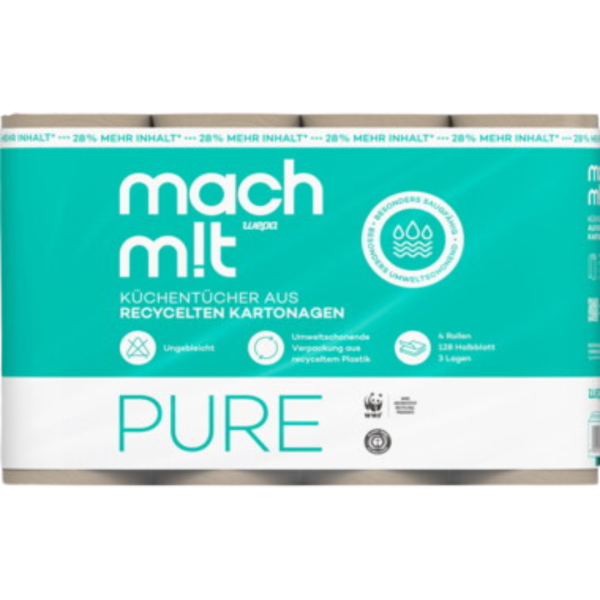 Wepa mach m!t Küchentücher PURE 3-lagig-