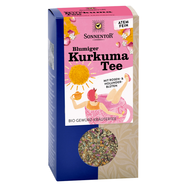 Sonnentor Bio Blumiger Kurkuma Tee lose, 100 g