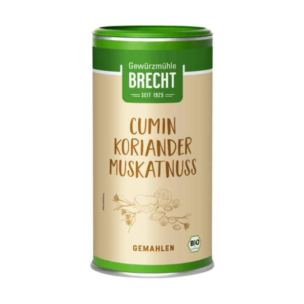 Gewürzmühle Brecht Bio Cumin Koriander Muskatnuss Gewürzmischung gemahlen