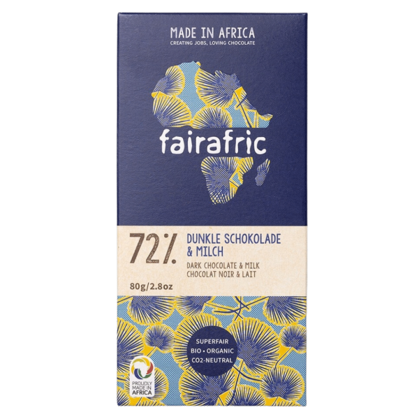 fairafric Bio Schokolade mit 72% Kakaoanteil