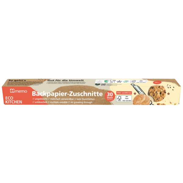 Memo Backpapier-Zuschnitte