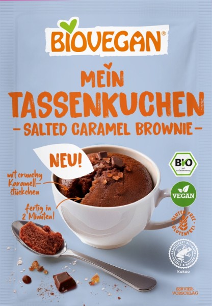 Biovegan Bio Tassenkuchen Salted Caramel Brownie