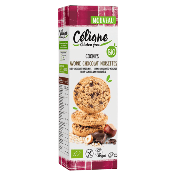 Céliane Bio Cookies Hafer-Haselnuss-Schoko