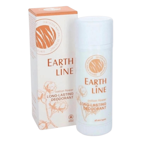 Earth Line Langhaltendes Deodorant Baumwollblüte