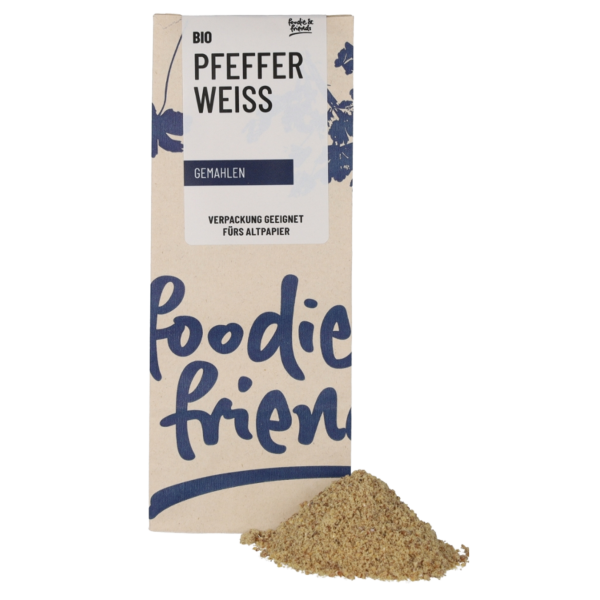 foodie &amp; friends Bio Pfeffer weiß gemahlen