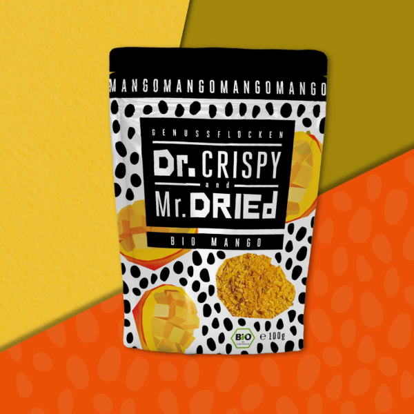 Dr. Crispy &amp; Mr. Dried Bio Genussflocken Mango
