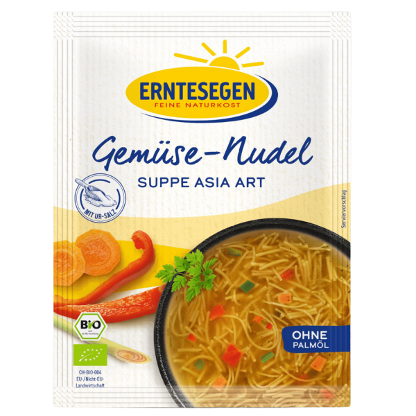 Erntesegen Bio Gemüse-Nudel Suppe Asia Art