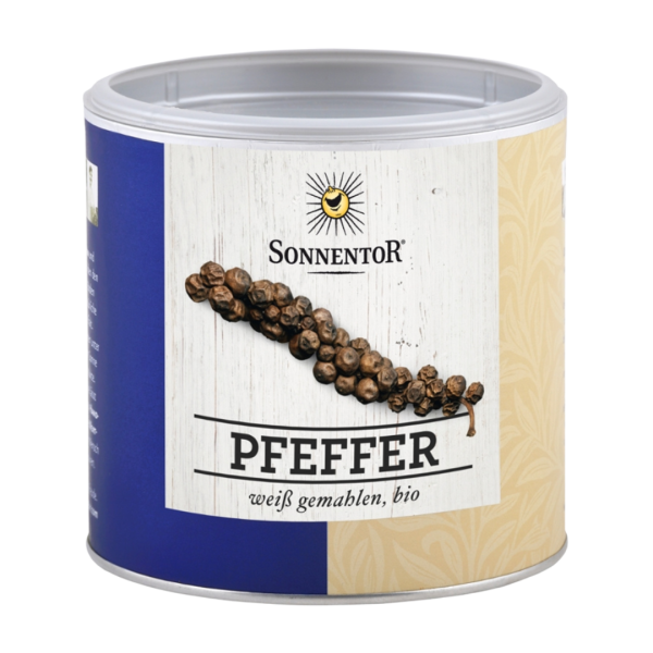 Sonnentor Bio Pfeffer weiß gemahlen 260 g, Gastrodose klein