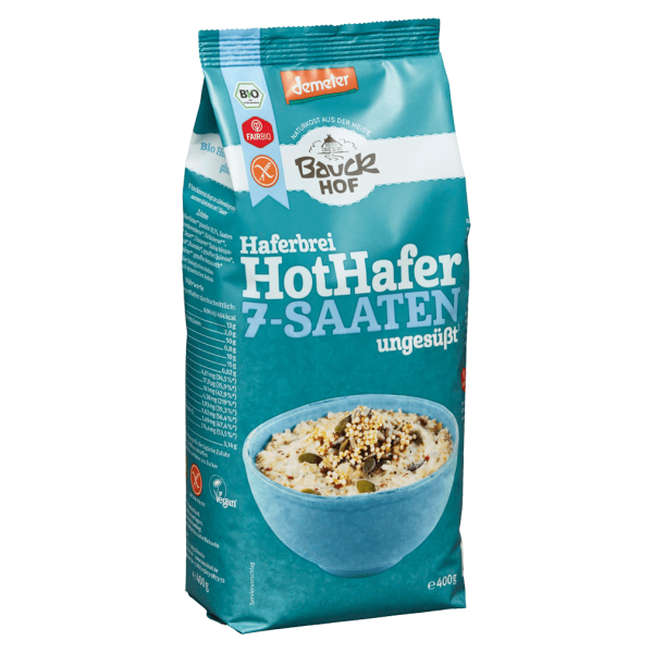 Bauckhof Bio Hot Hafer 7-Saaten ungesüßt, 400g