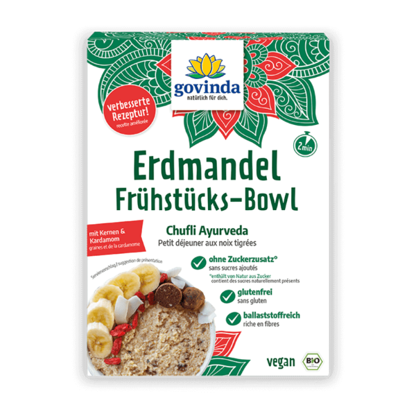 Govinda Bio Erdmandel Frühstücks-Bowl Chufli Ayurveda