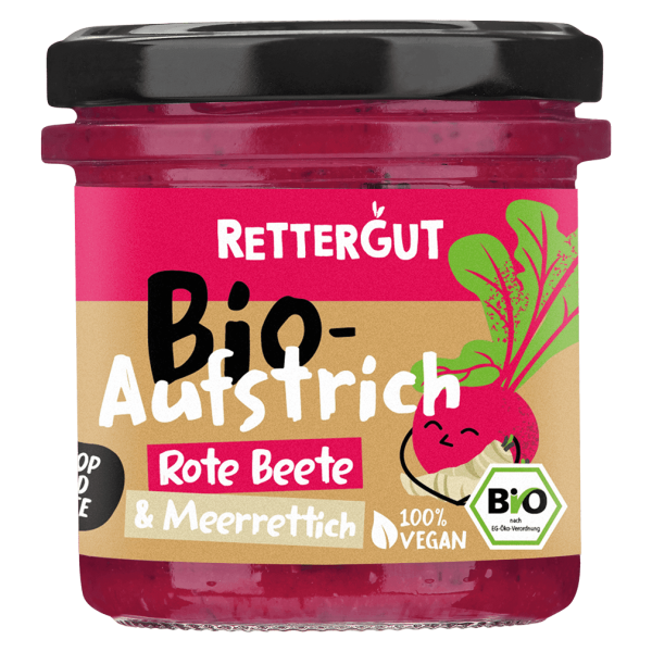 Rettergut Bio Aufstrich Rote Beete &amp; Meerrettich