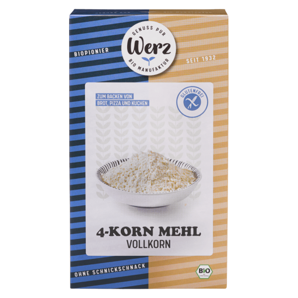 Werz Bio 4-Korn Mehl glutenfrei