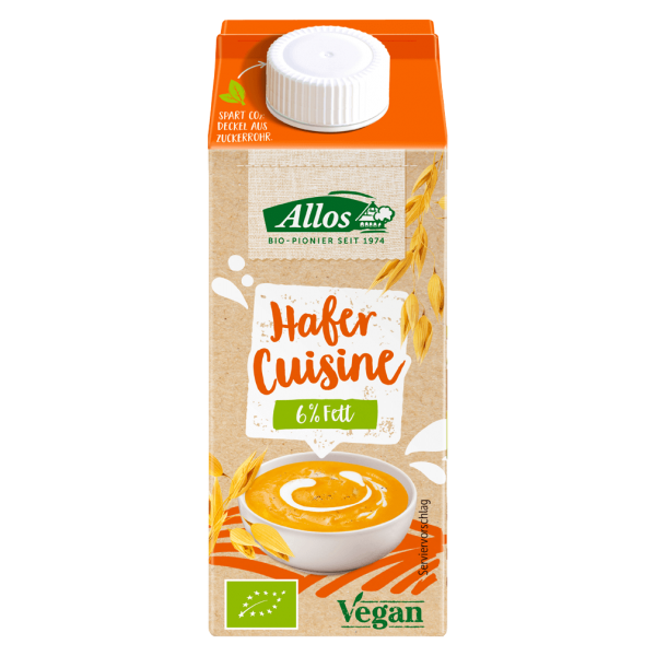 Allos Bio Hafer Cuisine, 200ml MHD 21.04.2024