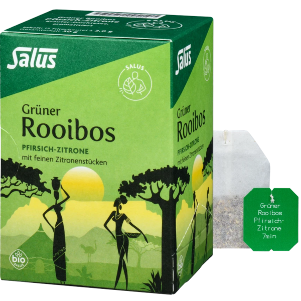 Salus Bio Grüner Rooibos Pfirsich-Zitrone