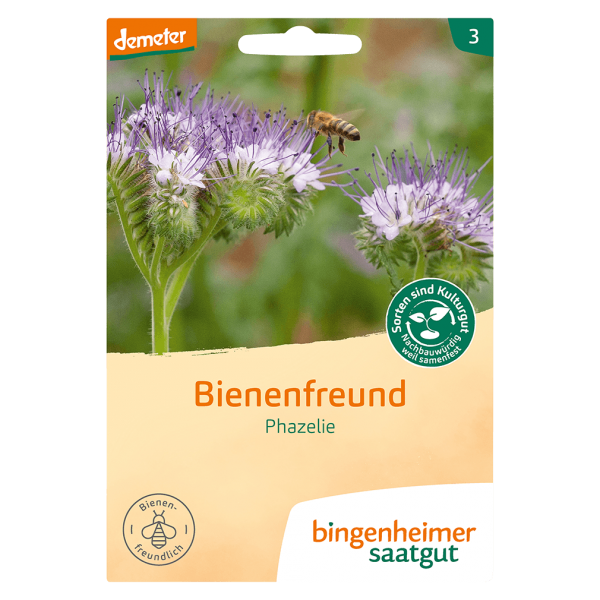 Bingenheimer Saatgut Bio Bienenfreund Phazelie