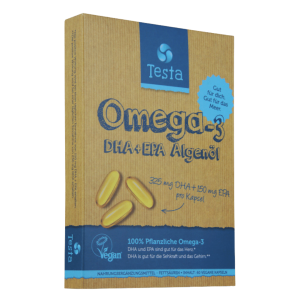 Testa Algenöl Omega-3 DHA + EPA Kapseln