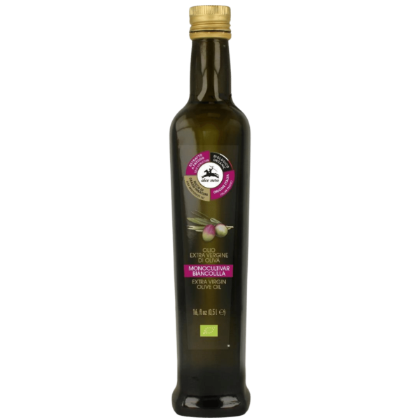 Alce Nero Bio Olivenöl nativ extra Monocultivar Biancolilla, 500 ml