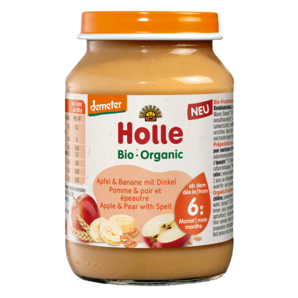 Holle Bio Apfel &amp; Banane mit Dinkel