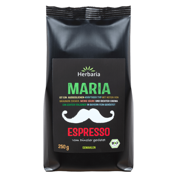 Herbaria Bio Espresso Maria gemahlen, 250g